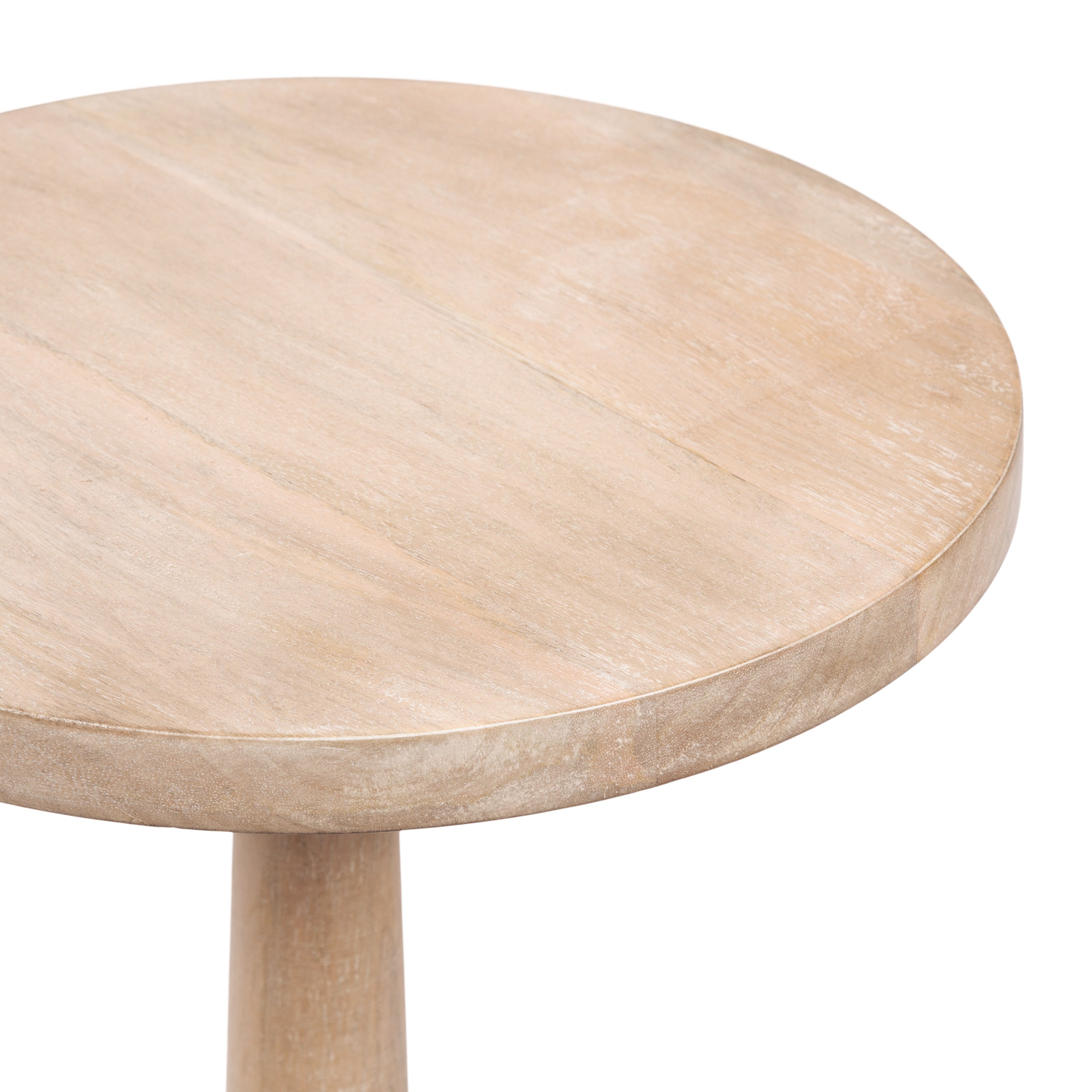 Side Table Natural Beige 12x12x30 3