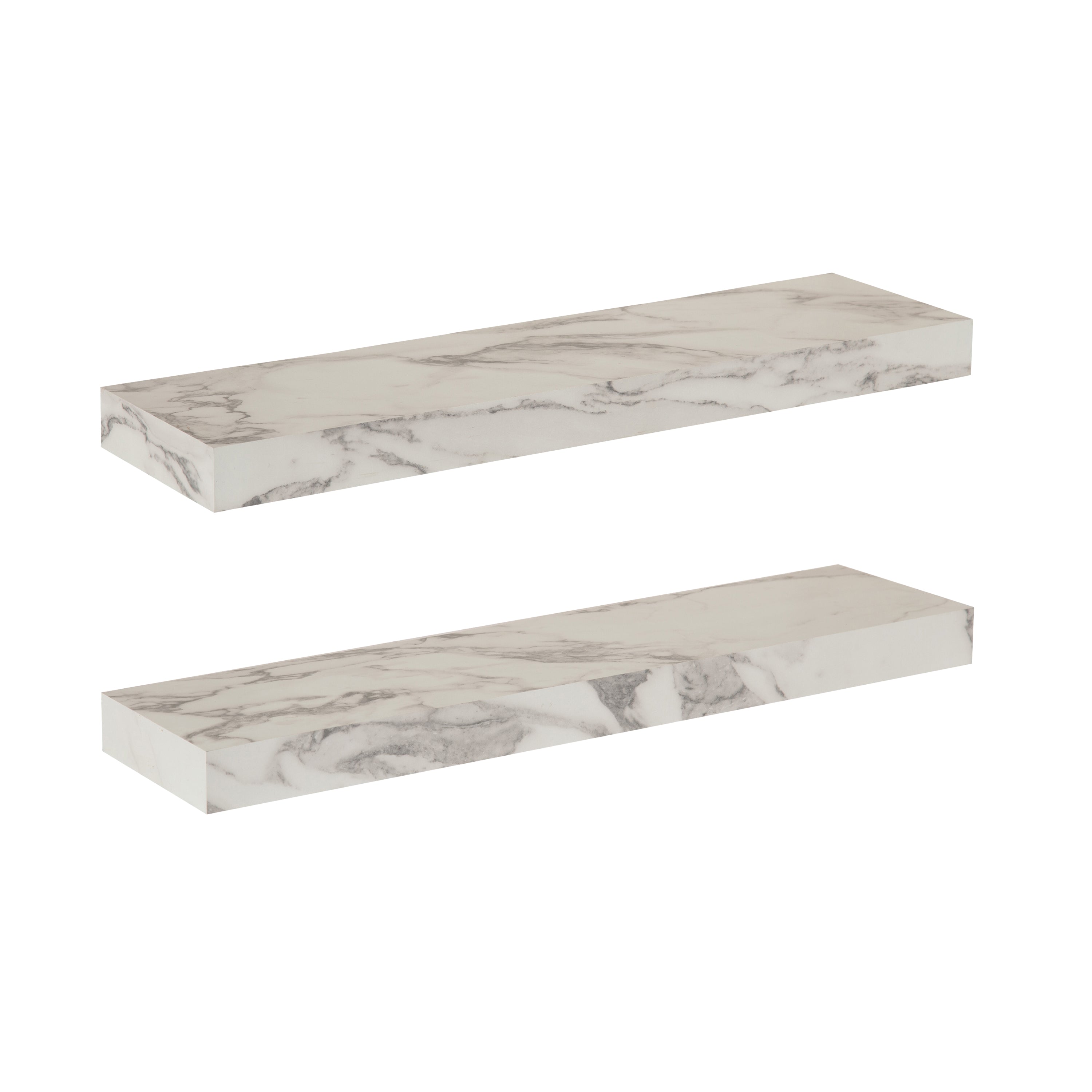 Floating Shelf 2 Piece 22 Inch White 1