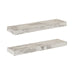 Floating Shelf 2 Piece 22 Inch White 1