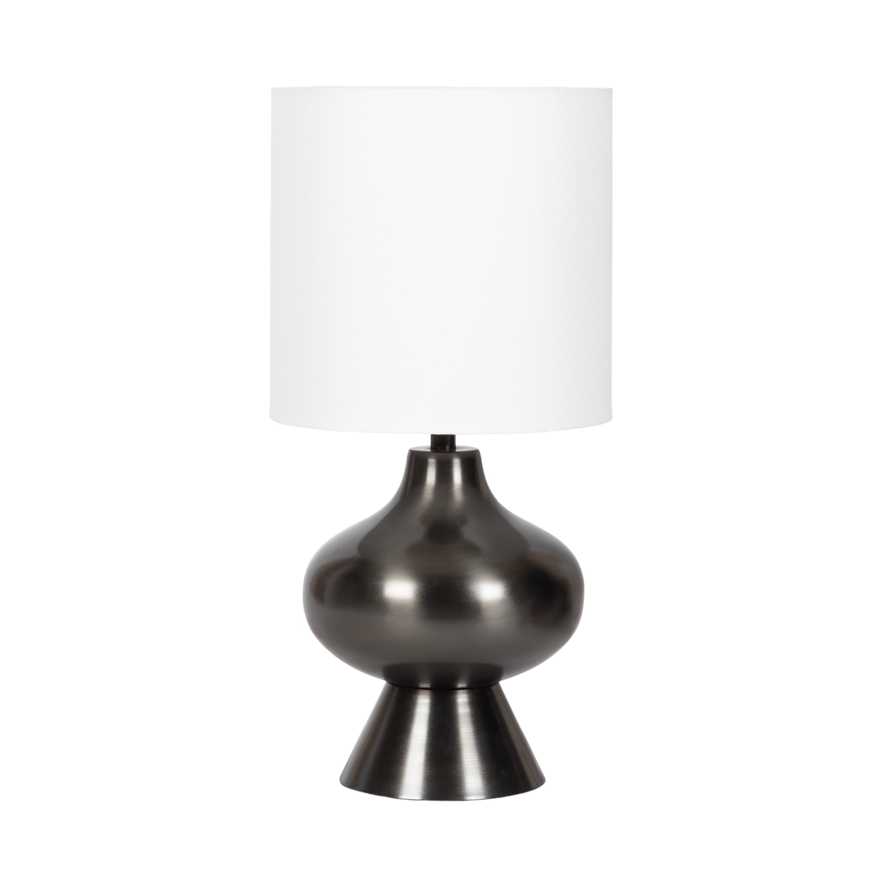 Tabletop Lamp Pewter 8x8x17 1