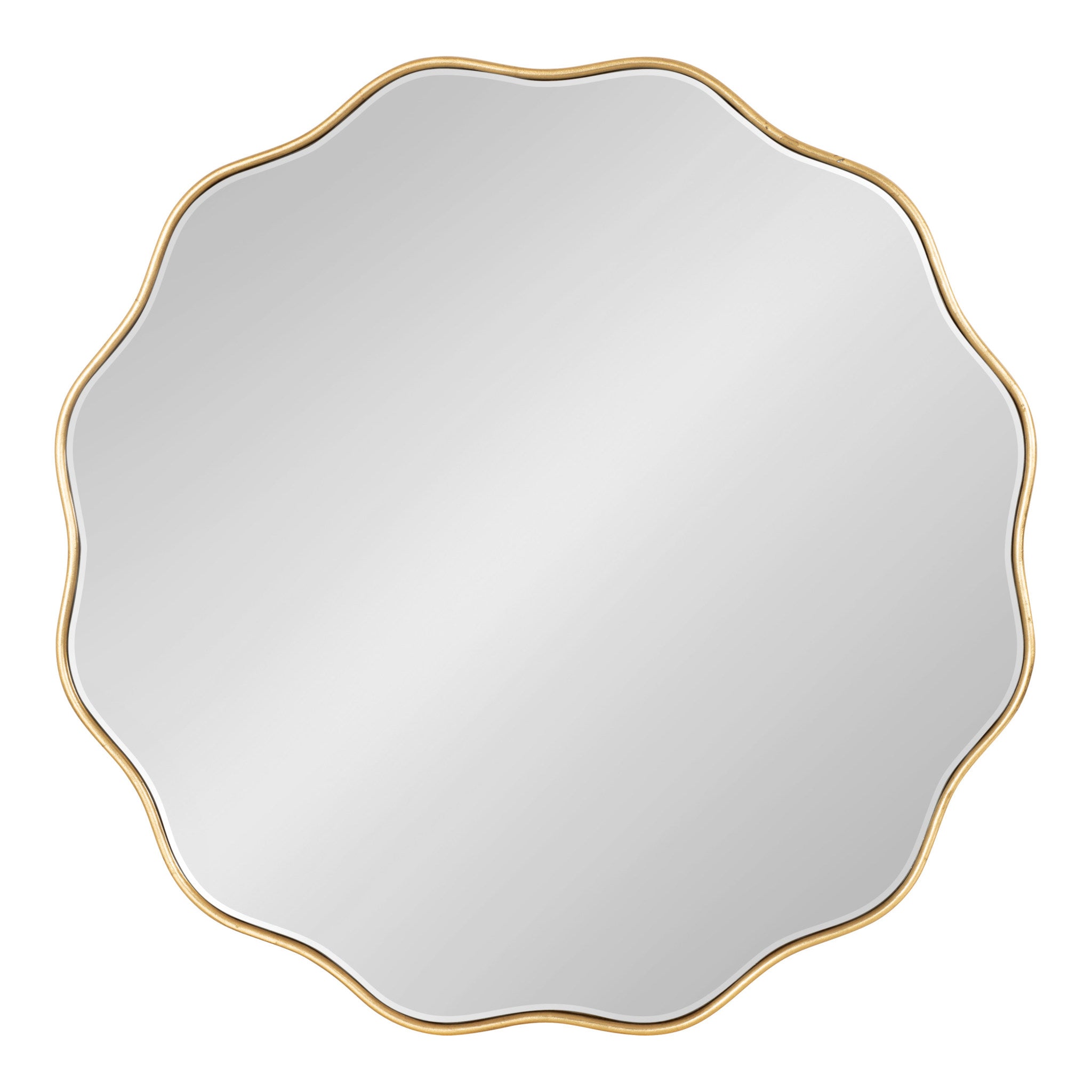 Viona Round Scalloped Mirror