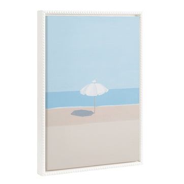Sylvie Beaded Throwing Shade Framed Canvas by Rachel Dowd