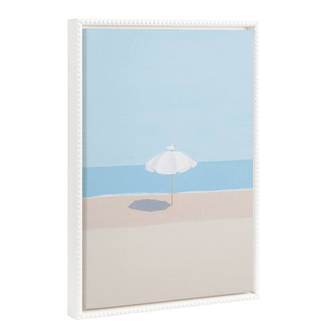 Sylvie Beaded Throwing Shade Framed Canvas by Rachel Dowd