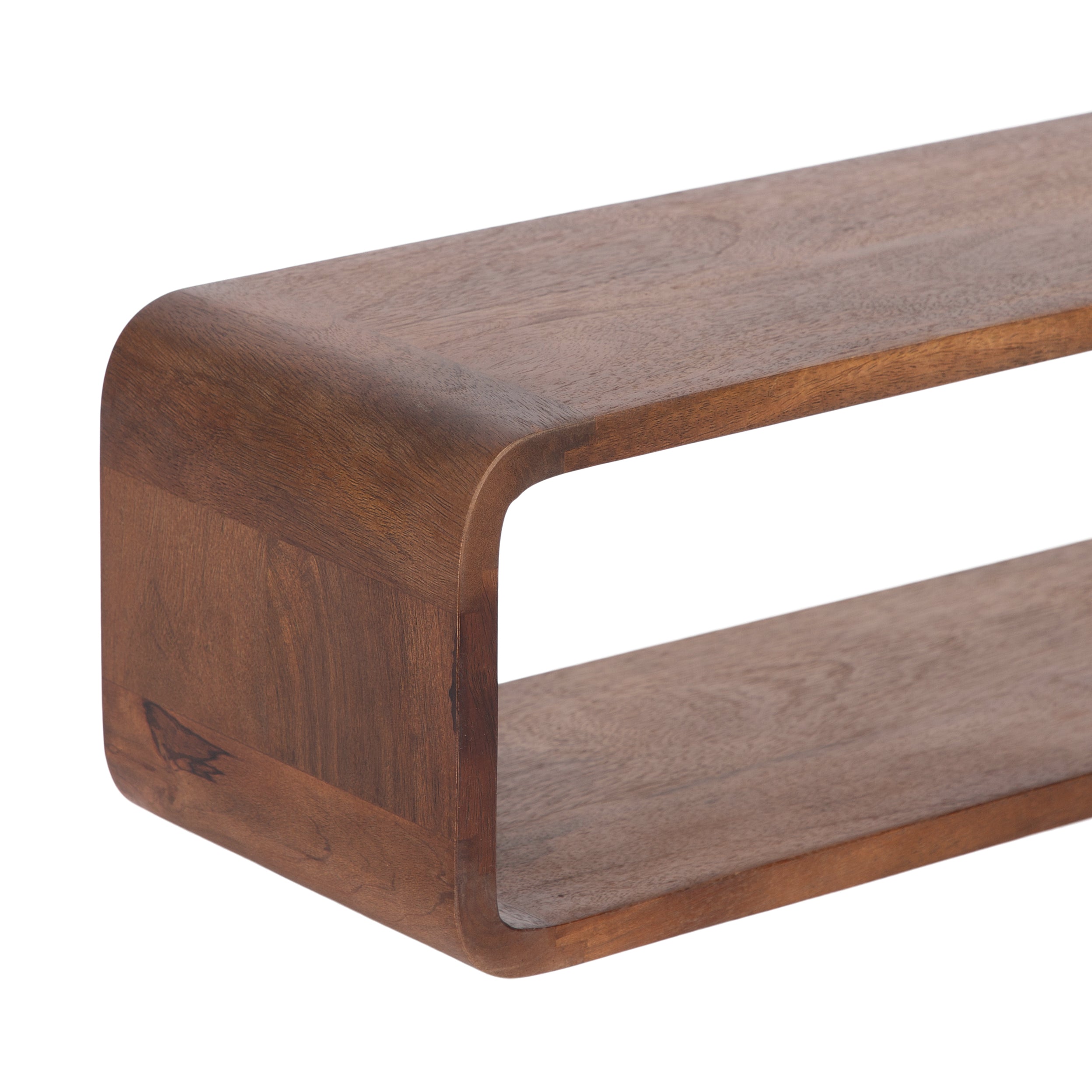 Floating Console Table Walnut Brown 30x7x7 3