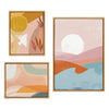 Sylvie Endless Summer Vertical, Sunrise Dove and Sunrise Over Marrakesh Framed Canvas Art Set by Kate Aurelia Holloway