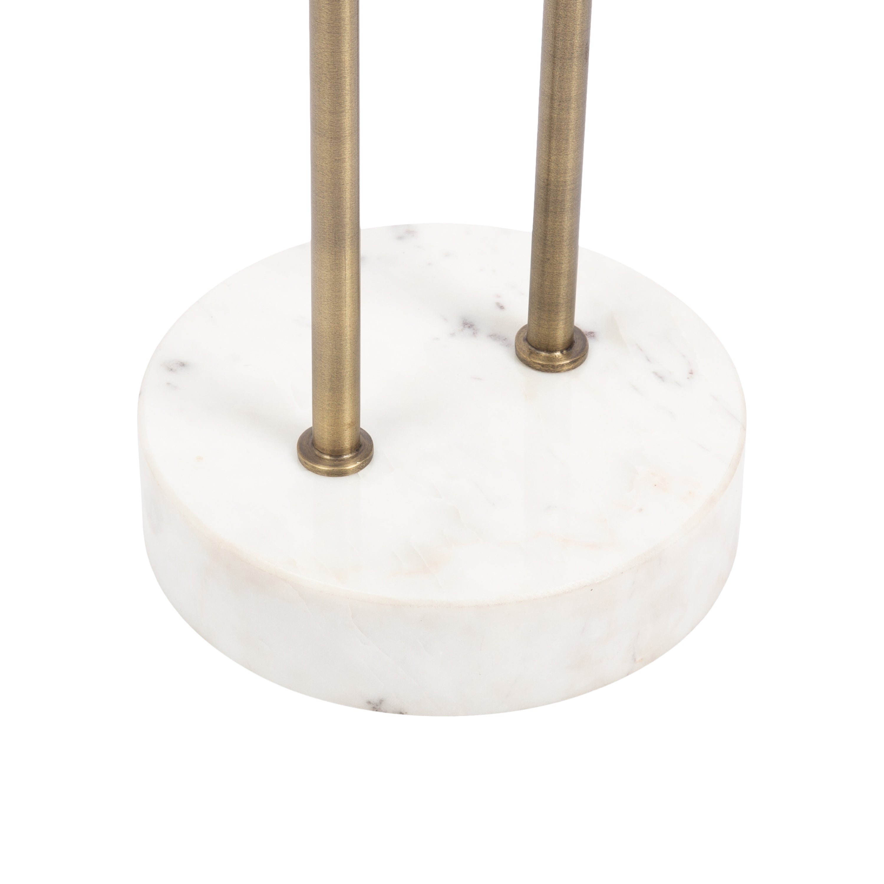 Side Table Gold White 16x16x24 5