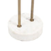 Side Table Gold White 16x16x24 5
