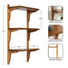 Accent Shelf Rustic Brown 18x9x32 2