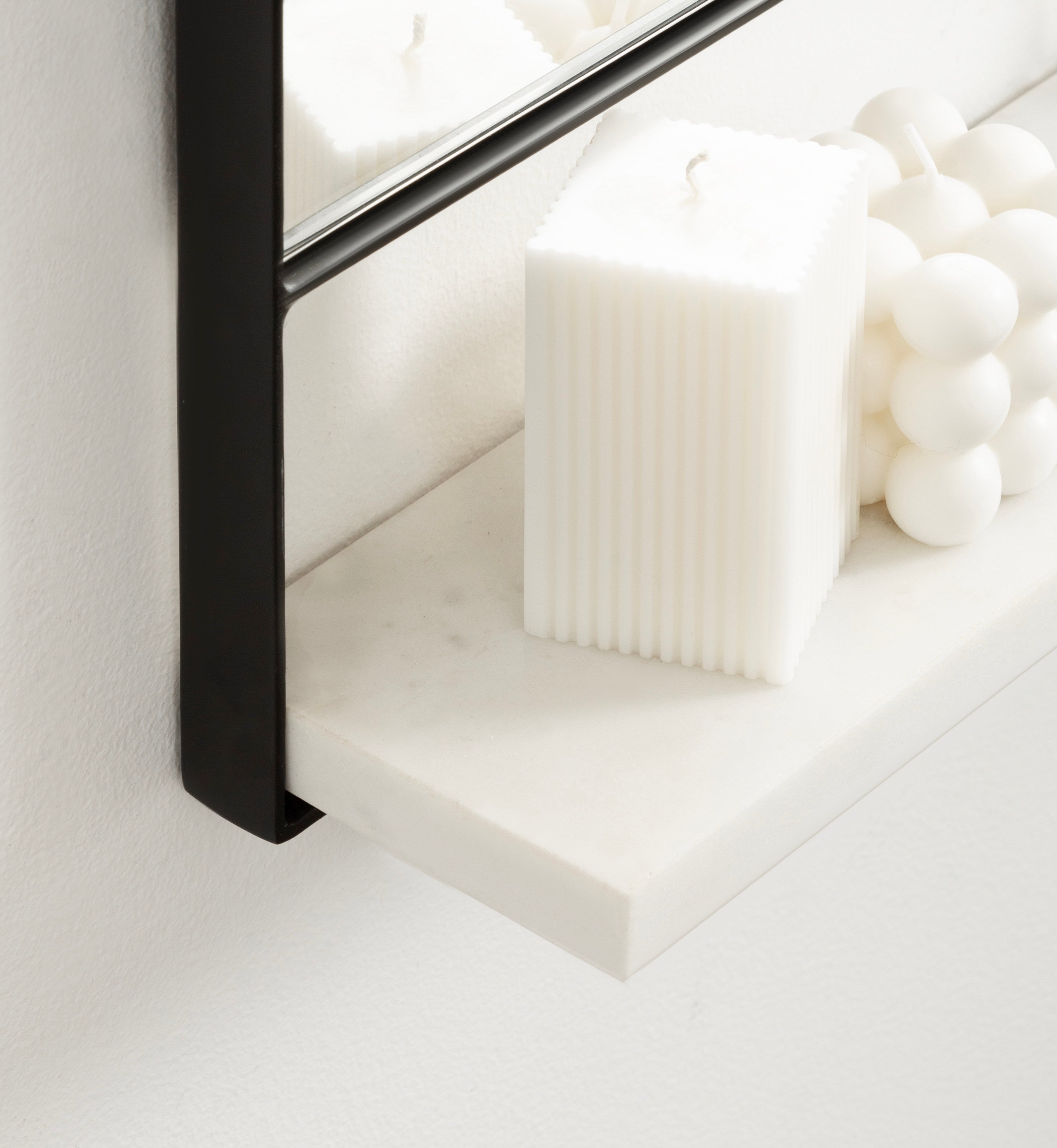 Chadwin Rectangle Wall Mirror with Shelf