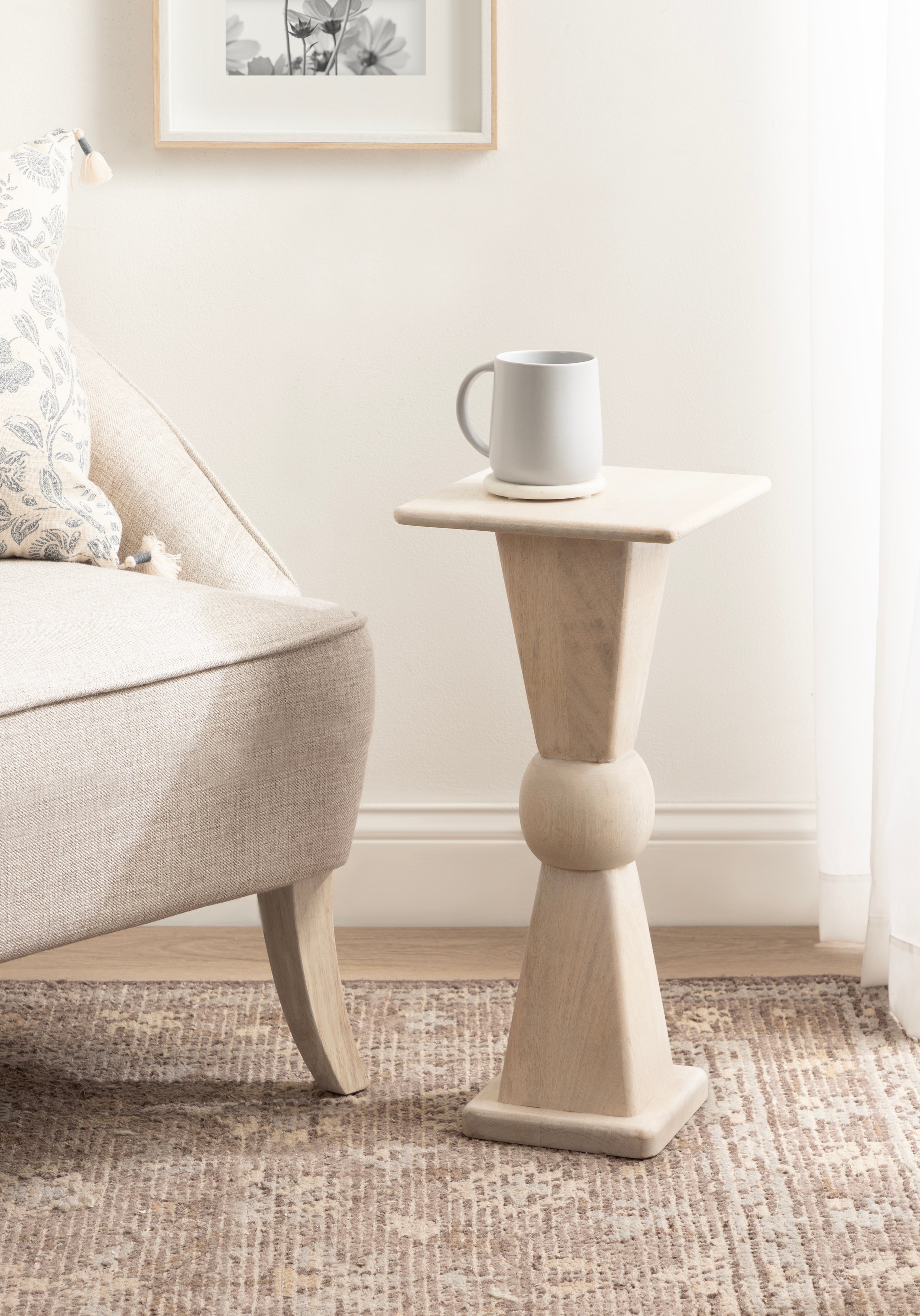 Drink Table White 10x10x22 7