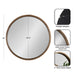 Round Mirror Rustic Brown 30" Diameter 2