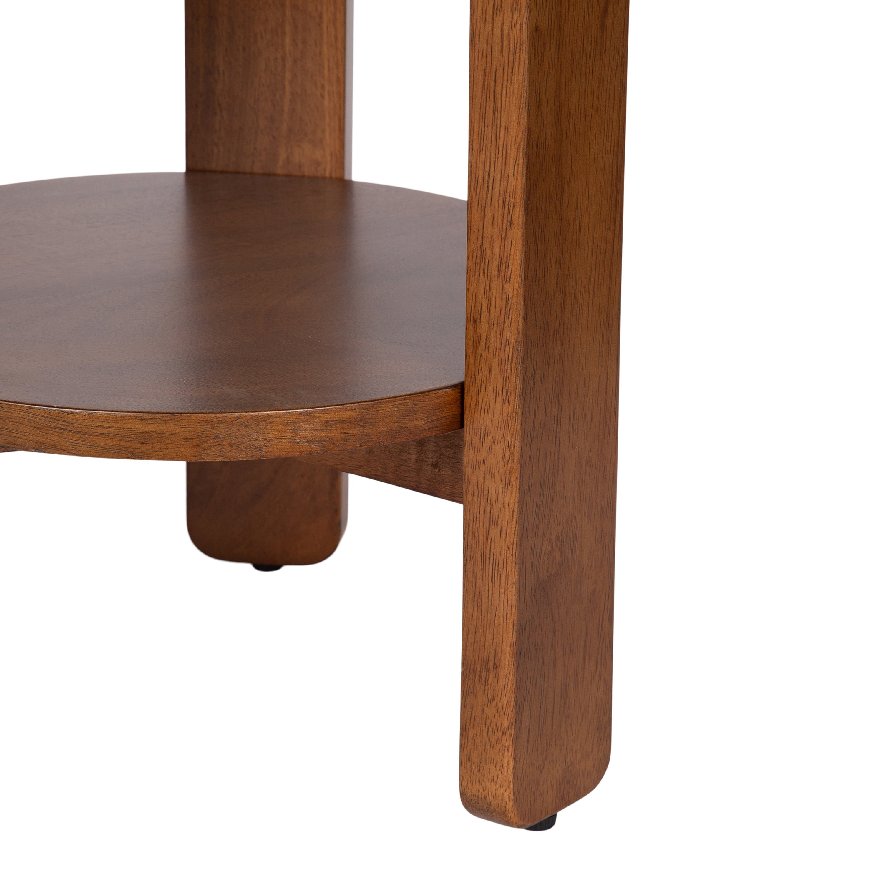 Side Table Walnut Brown 16x16x23 4