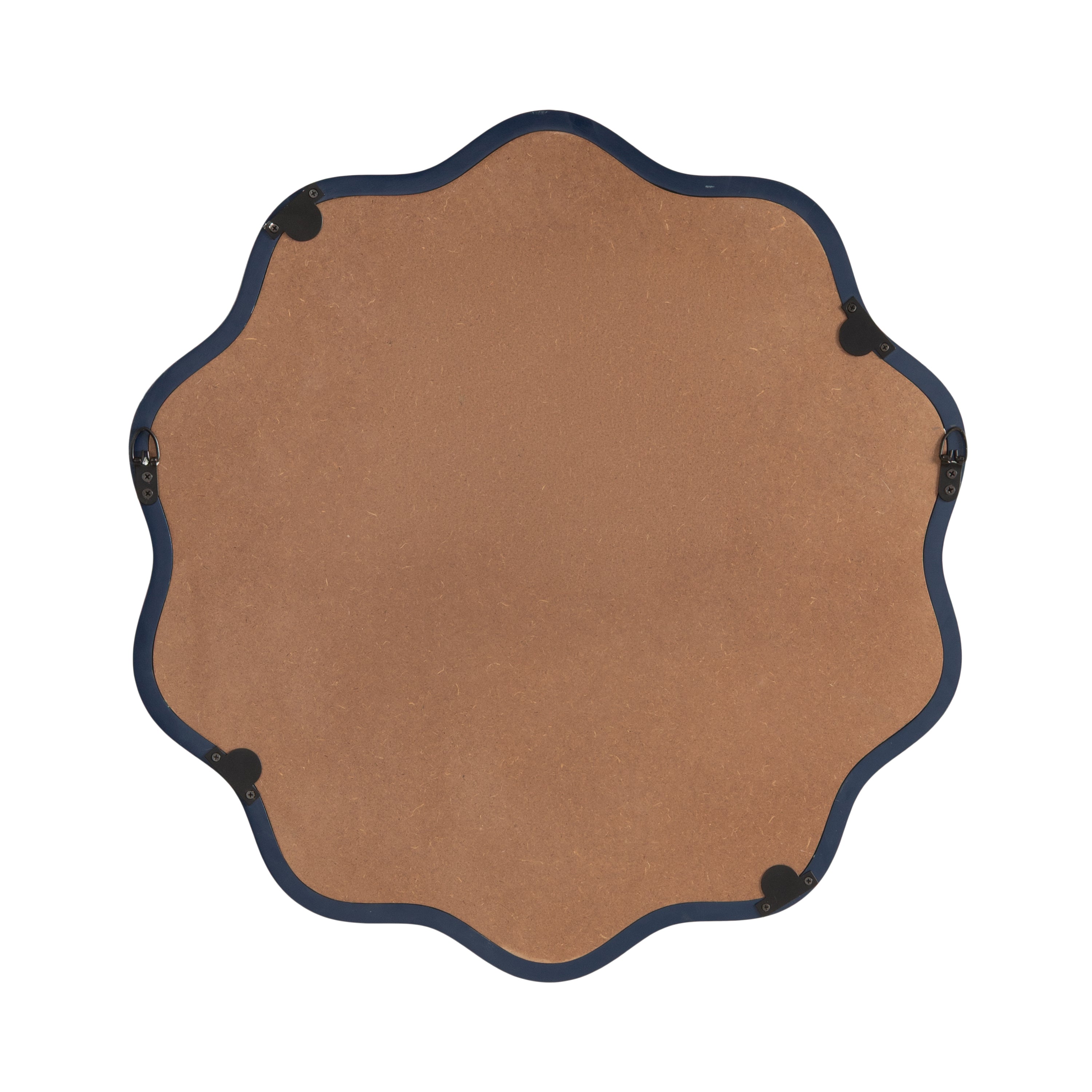 Scallop Mirror 26x26 Navy Blue 4