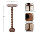 Drink Table Walnut Brown 9x9x22 2