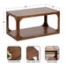 Coffee Table Walnut Brown 36x20x18 2