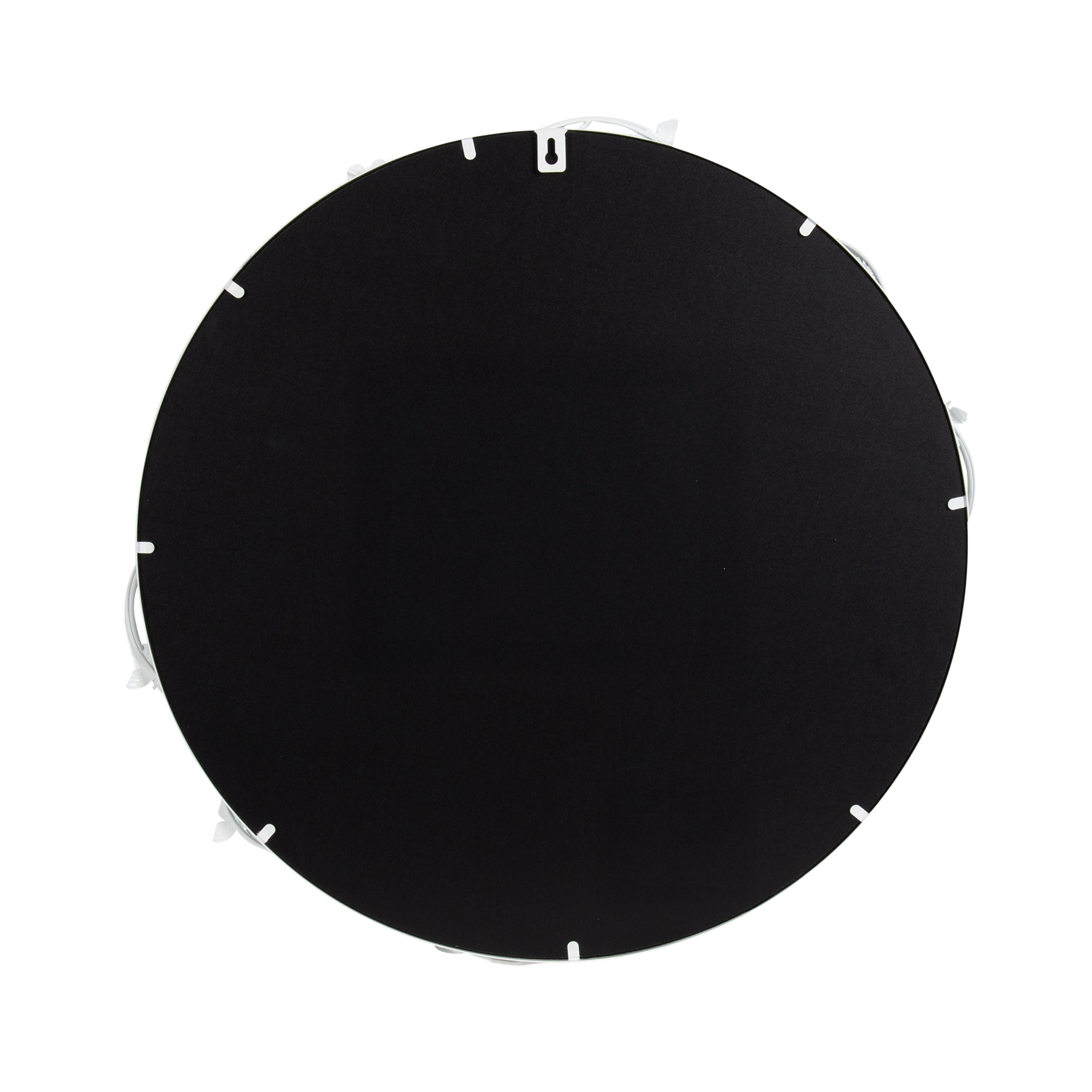 Round Mirror 26x26 White 4