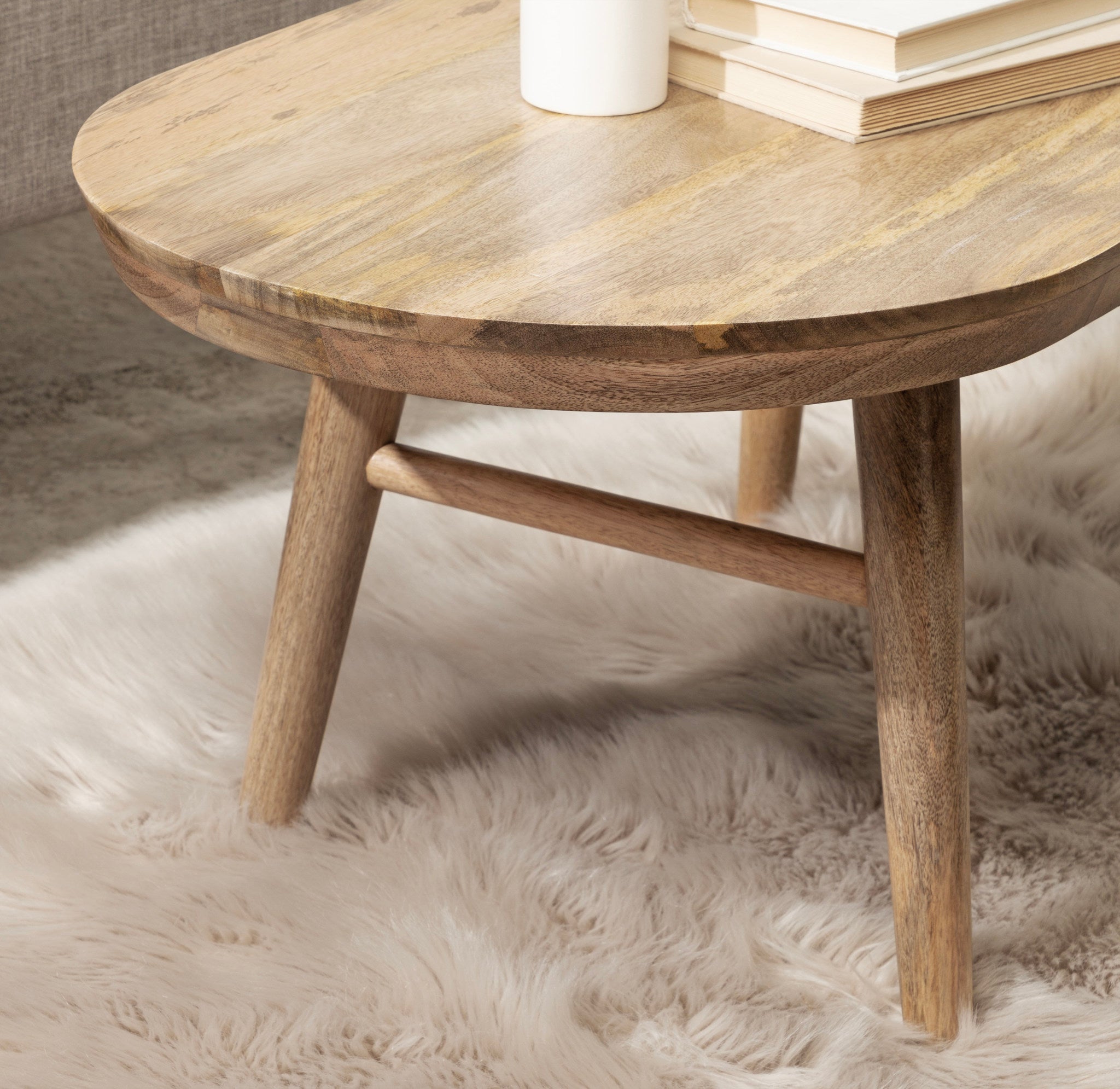 Conan Oval Wood Coffee Table