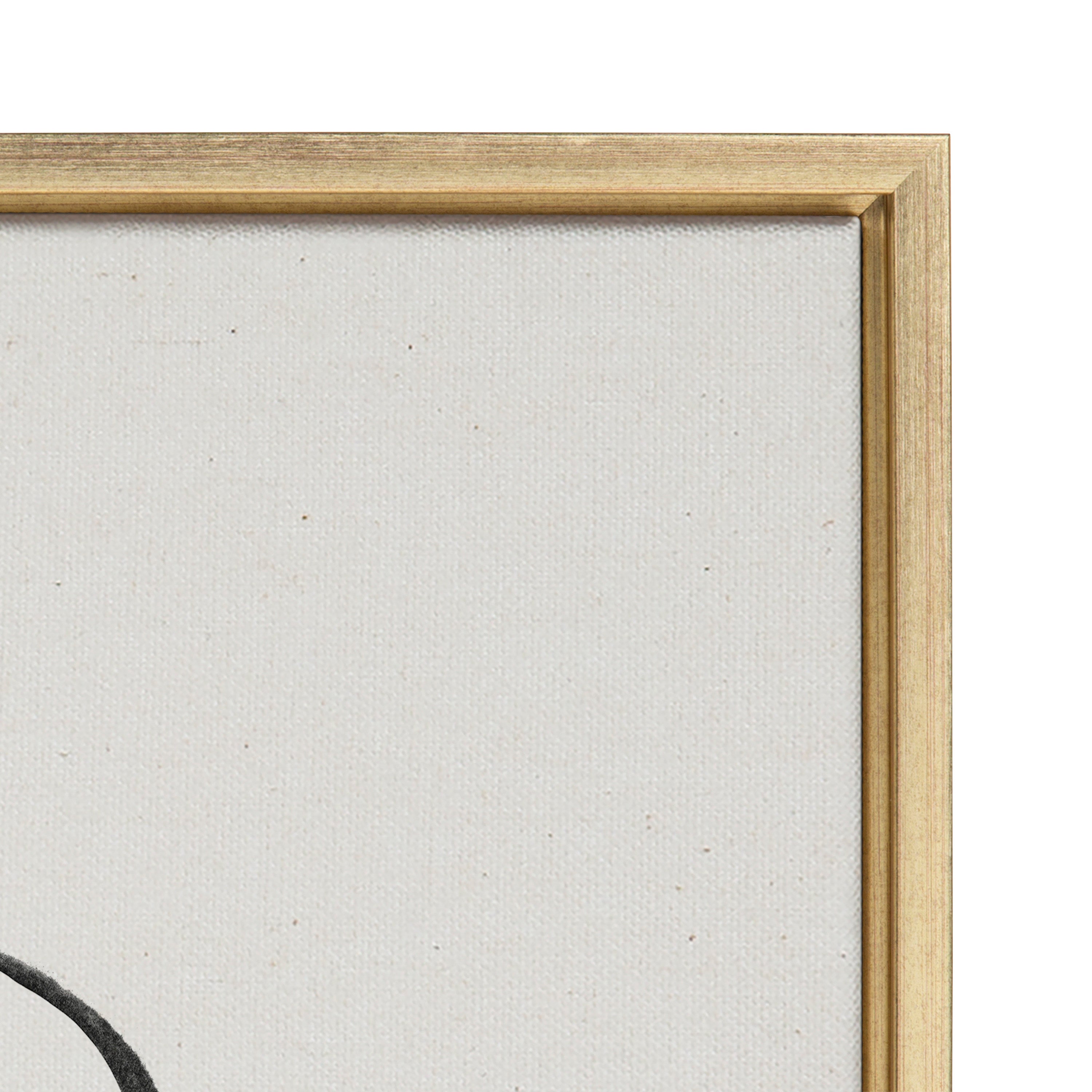 Sylvie Going in Circles Framed Textured Canvas Set by Teju Reval of SnazzyHues
