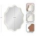 Scallop Mirror White 26x26 2