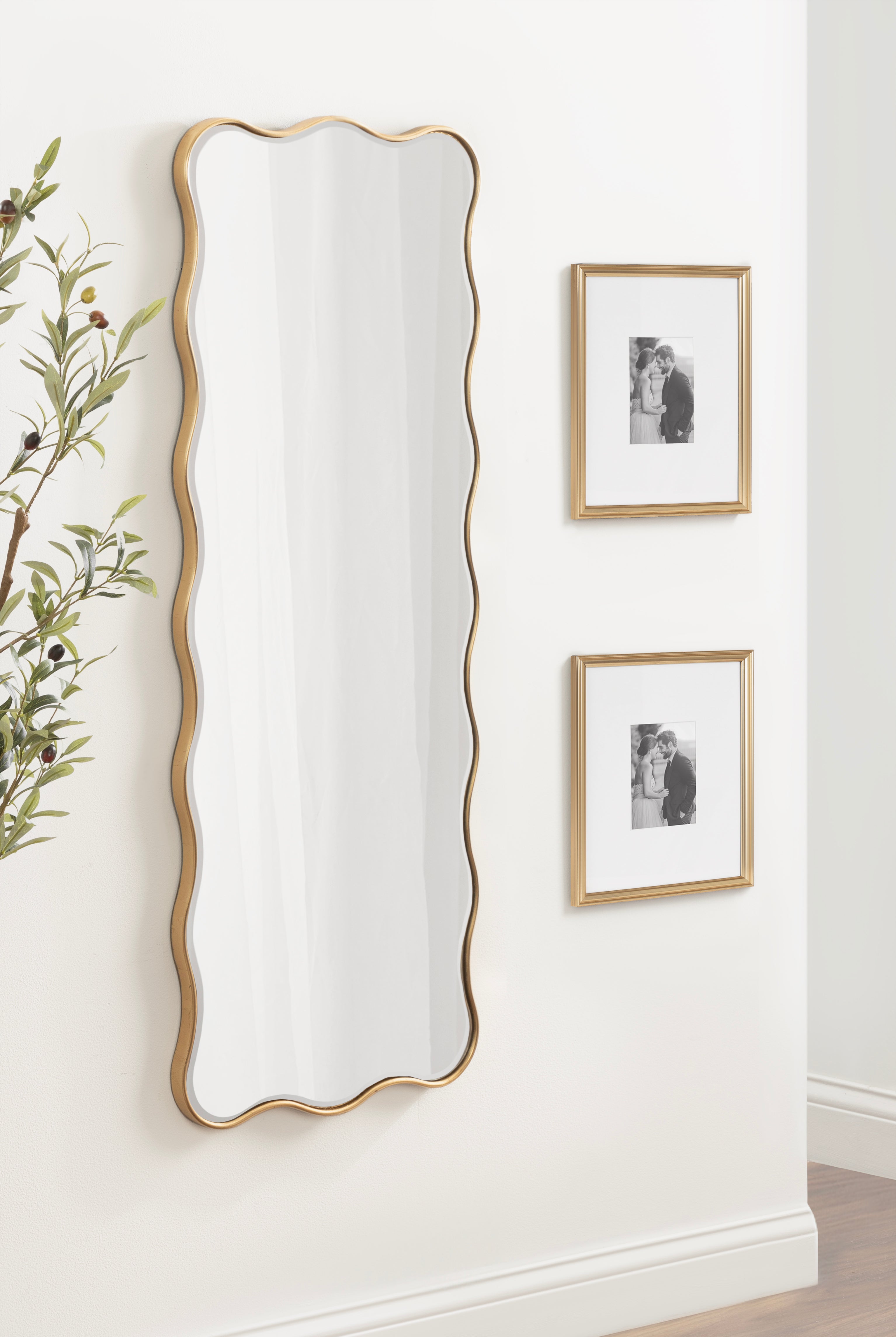 Viona Rectangle Scalloped Mirror