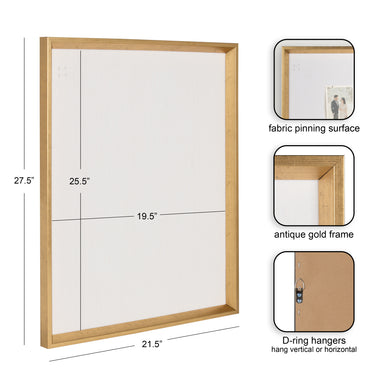 Pinboard Gold 21.5x27.5 2