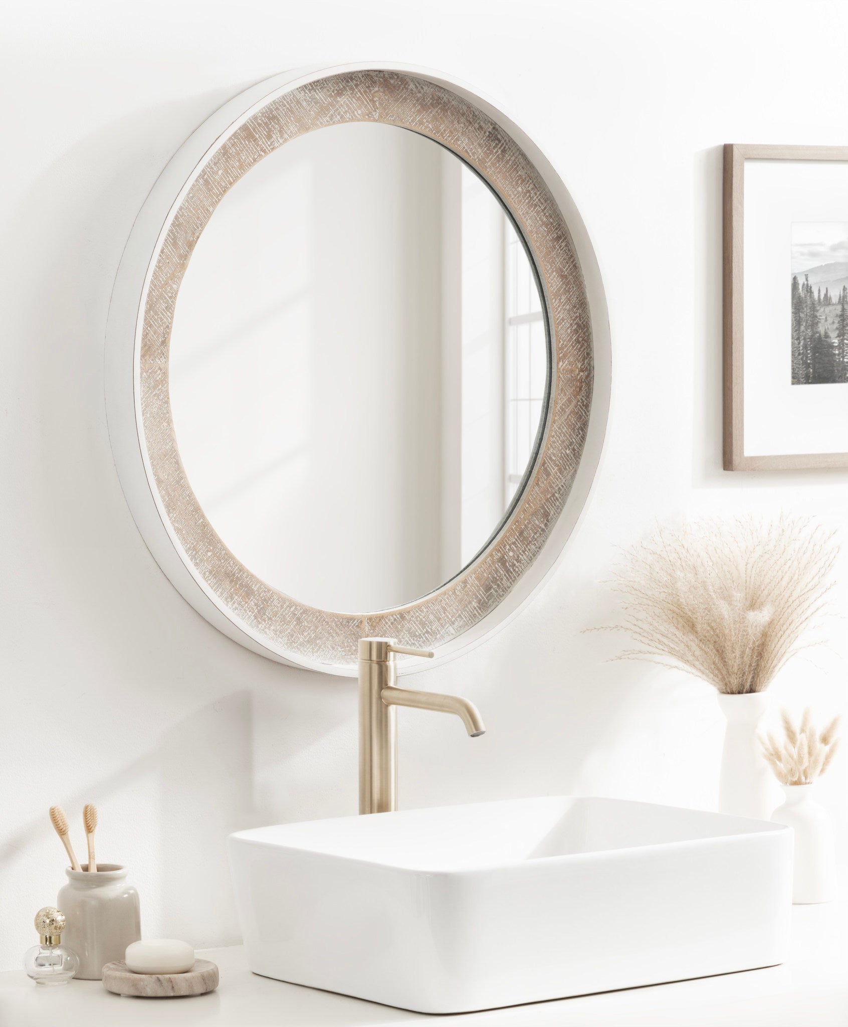 Warbrook Round Wall Mirror