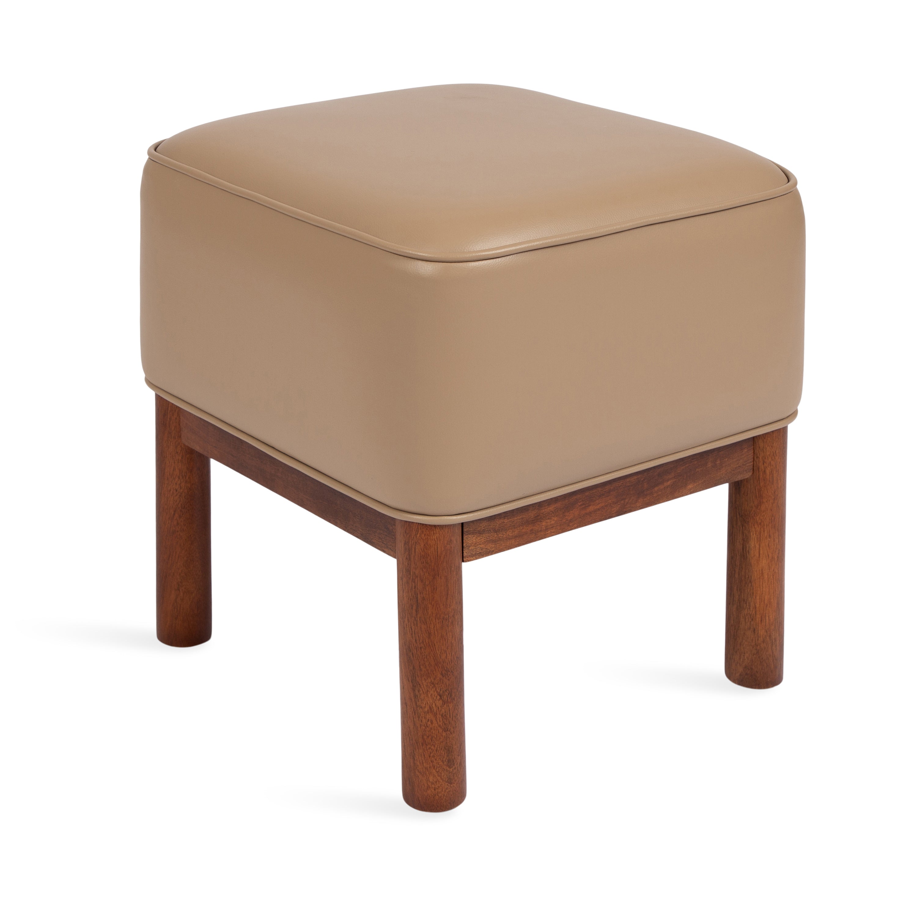 Standard Ottoman Walnut Brown 16x16x18 1