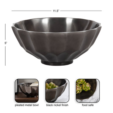 Serving Bowl Pewter 12" Diameter 2