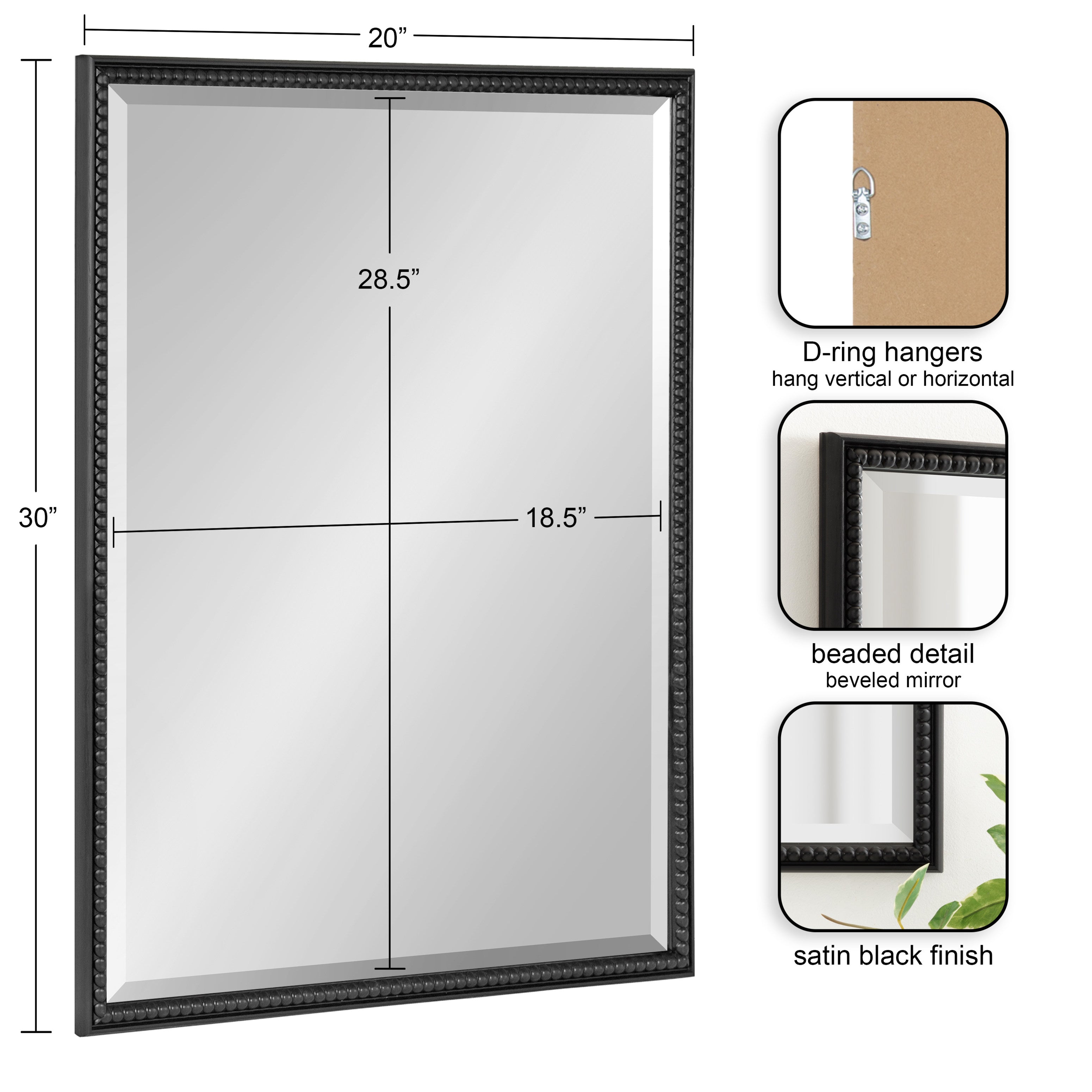 Makenna Rectangle Wall Mirror