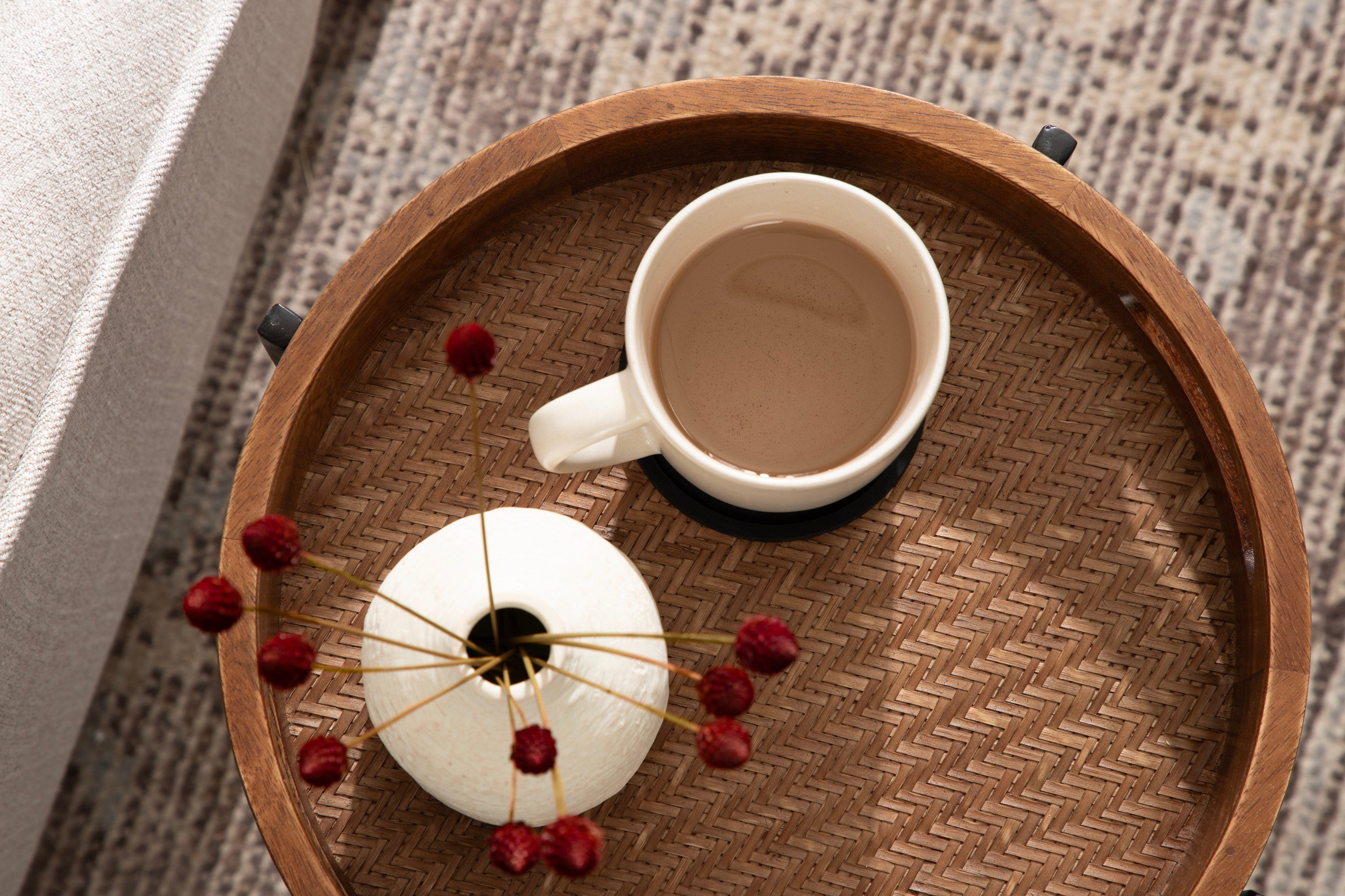 Smita Round Tray Table