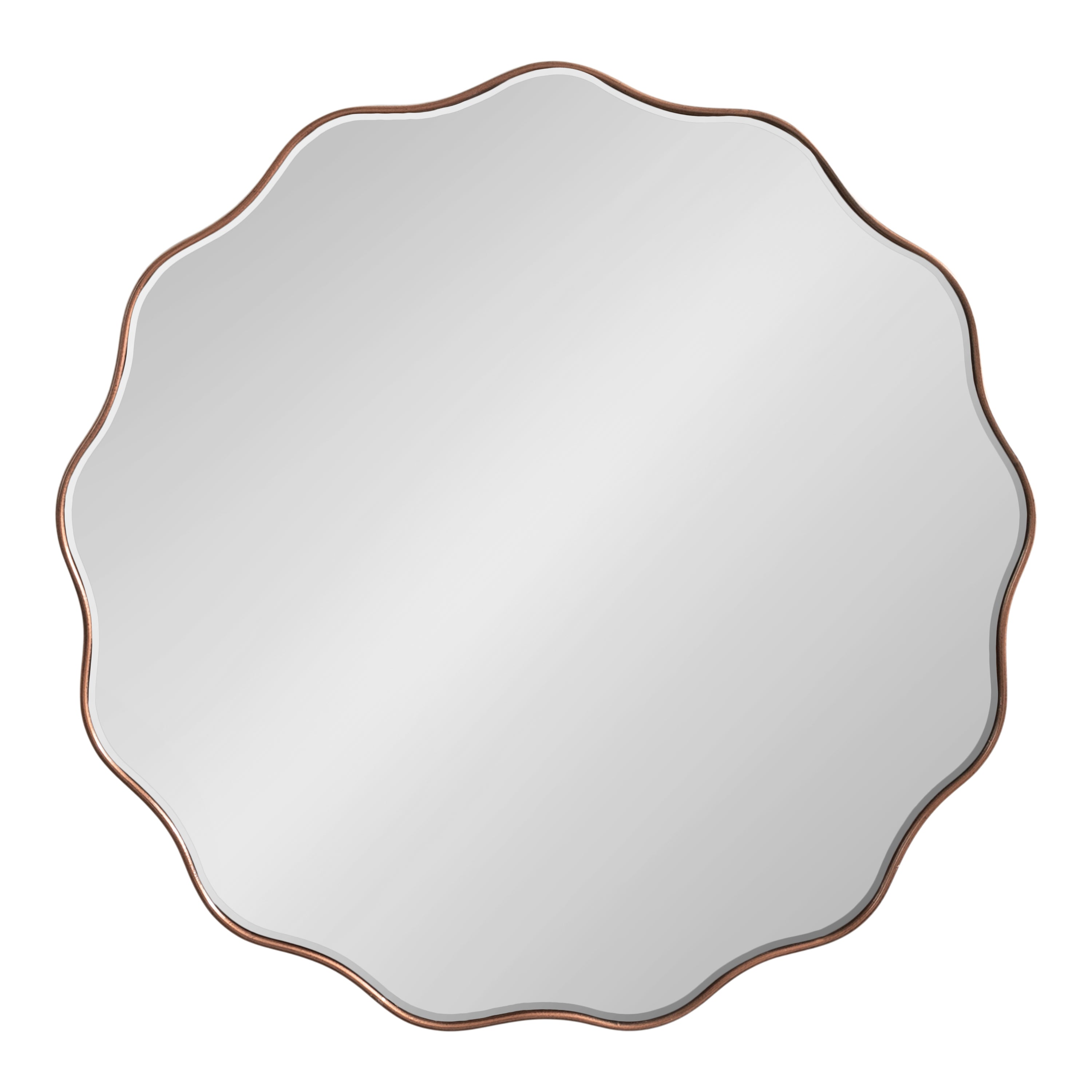 Viona Round Scalloped Mirror