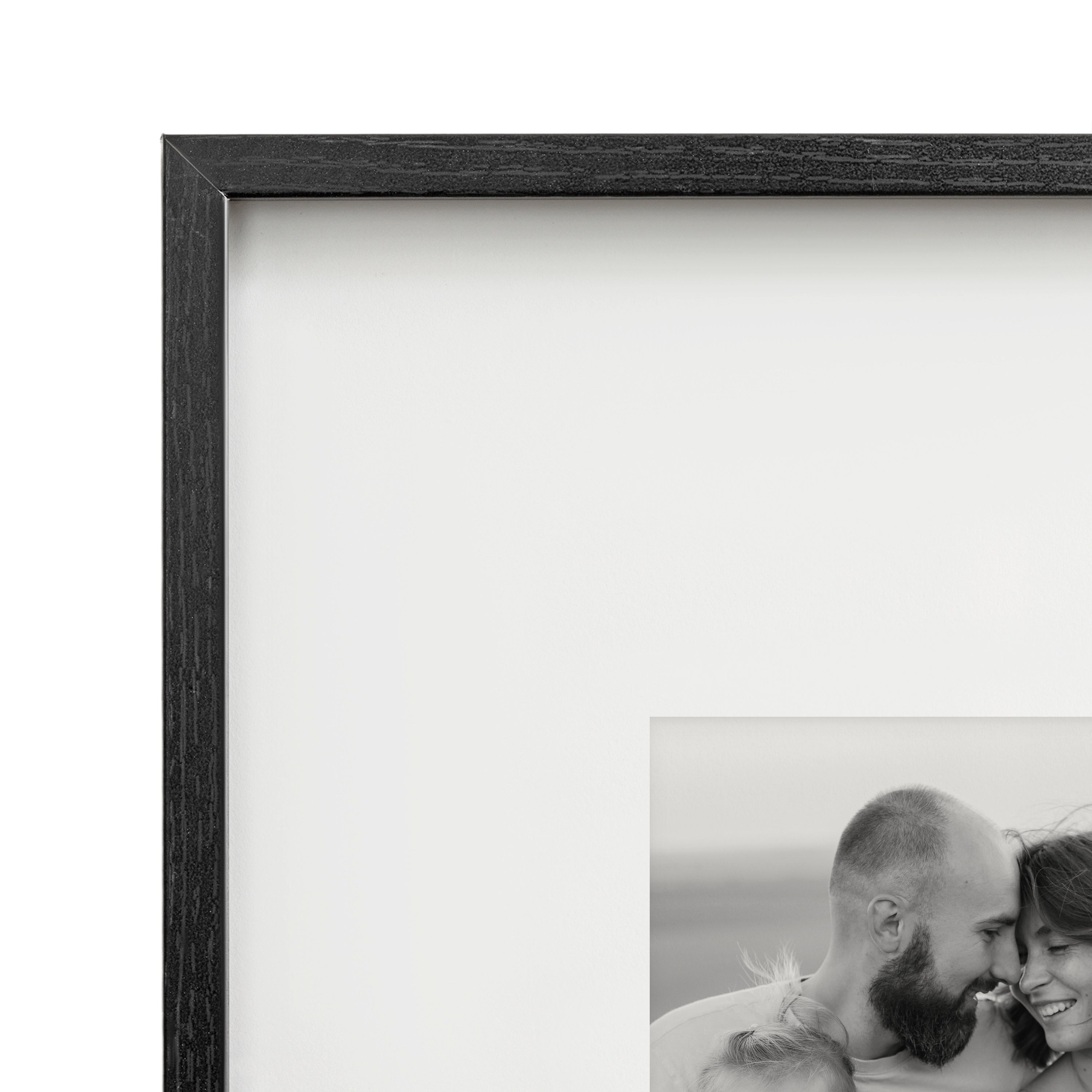 Wall Frame 16x16 matted to 8x8 Black 3