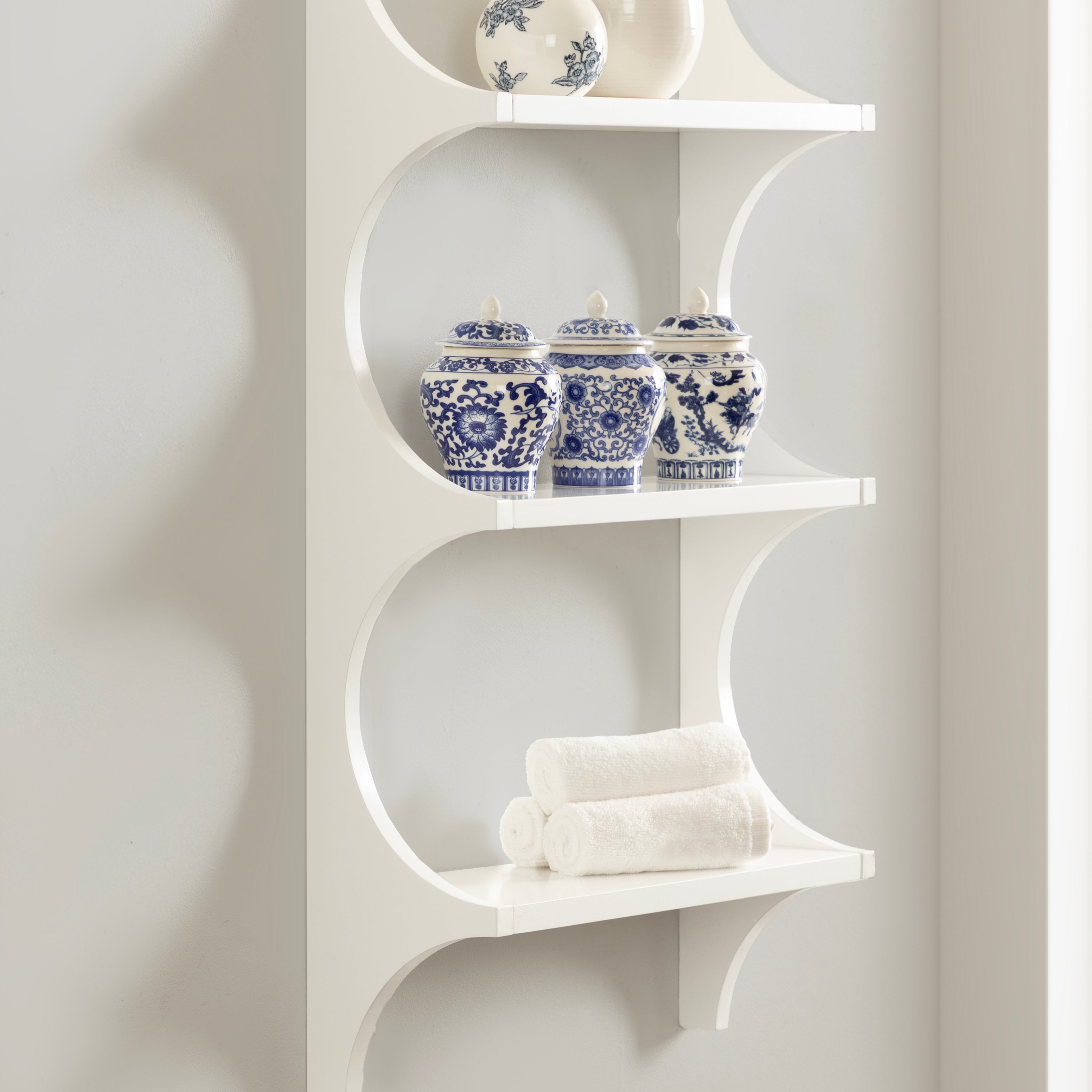 Accent Shelf 18x6x30 White 6