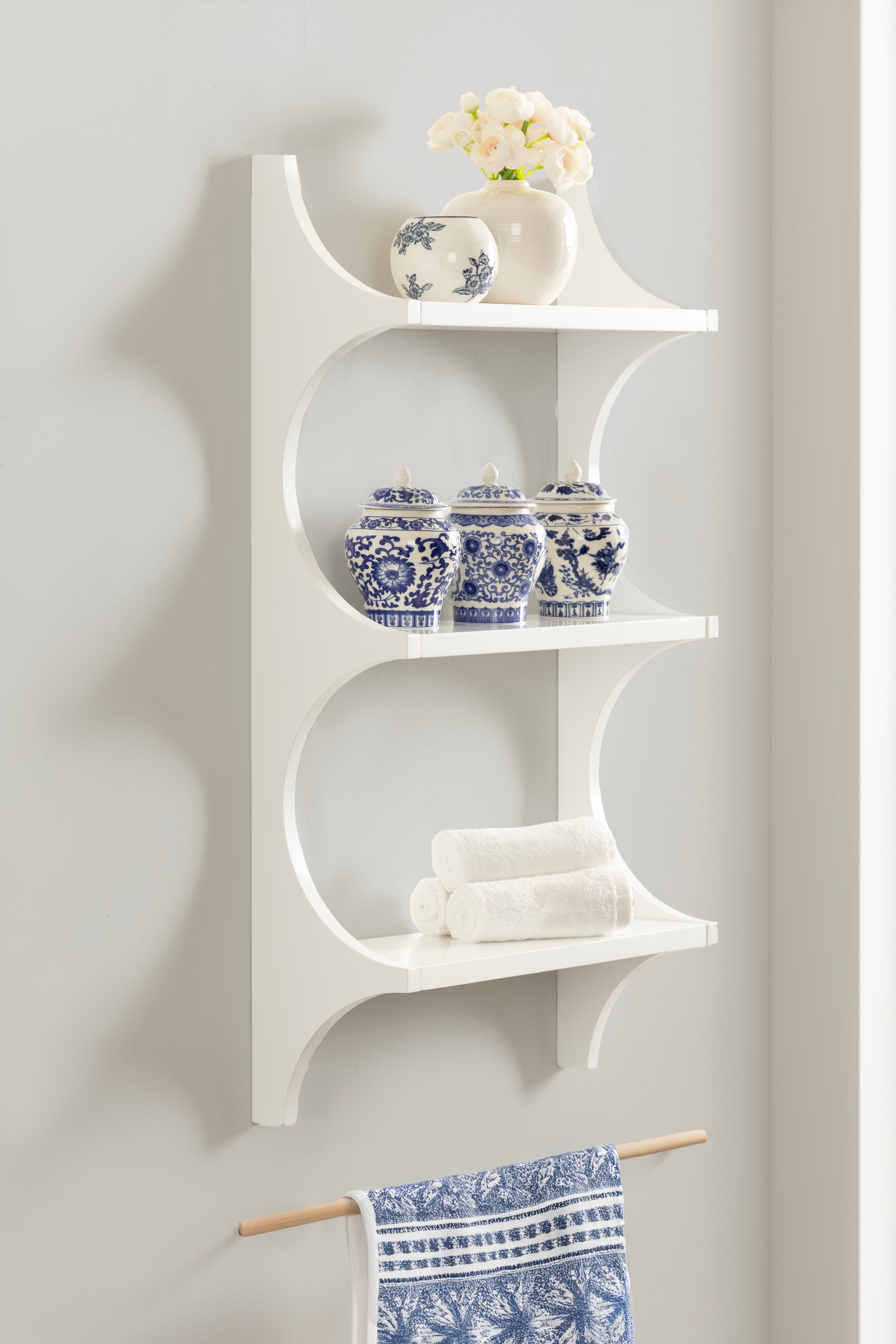 Accent Shelf 18x6x30 White 6
