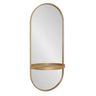 Estero KD Metal Wall Mirror with Shelf
