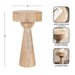 Side Table Natural Beige 12x12x22 2