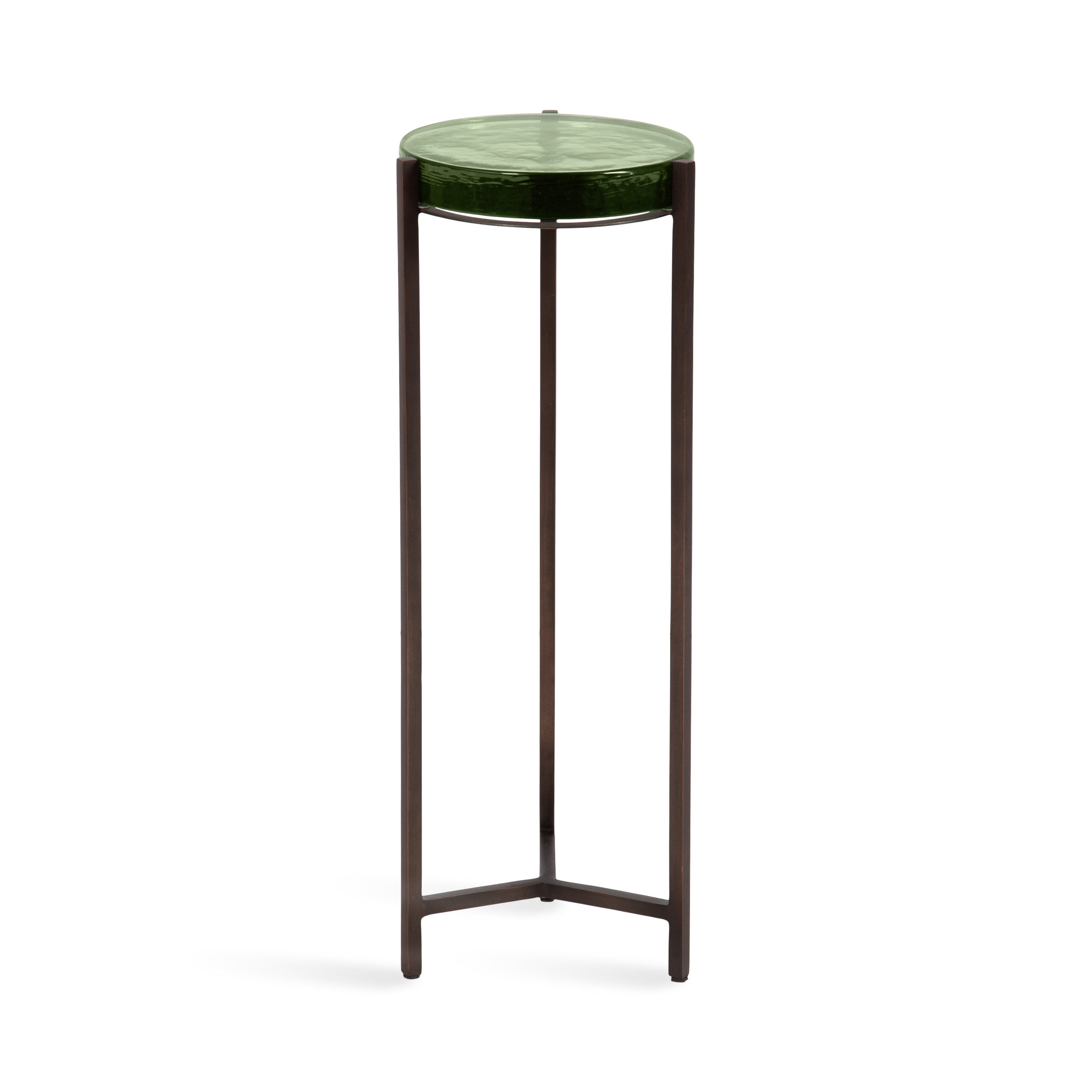 Drink Table Green Bronze 9x9x23 1