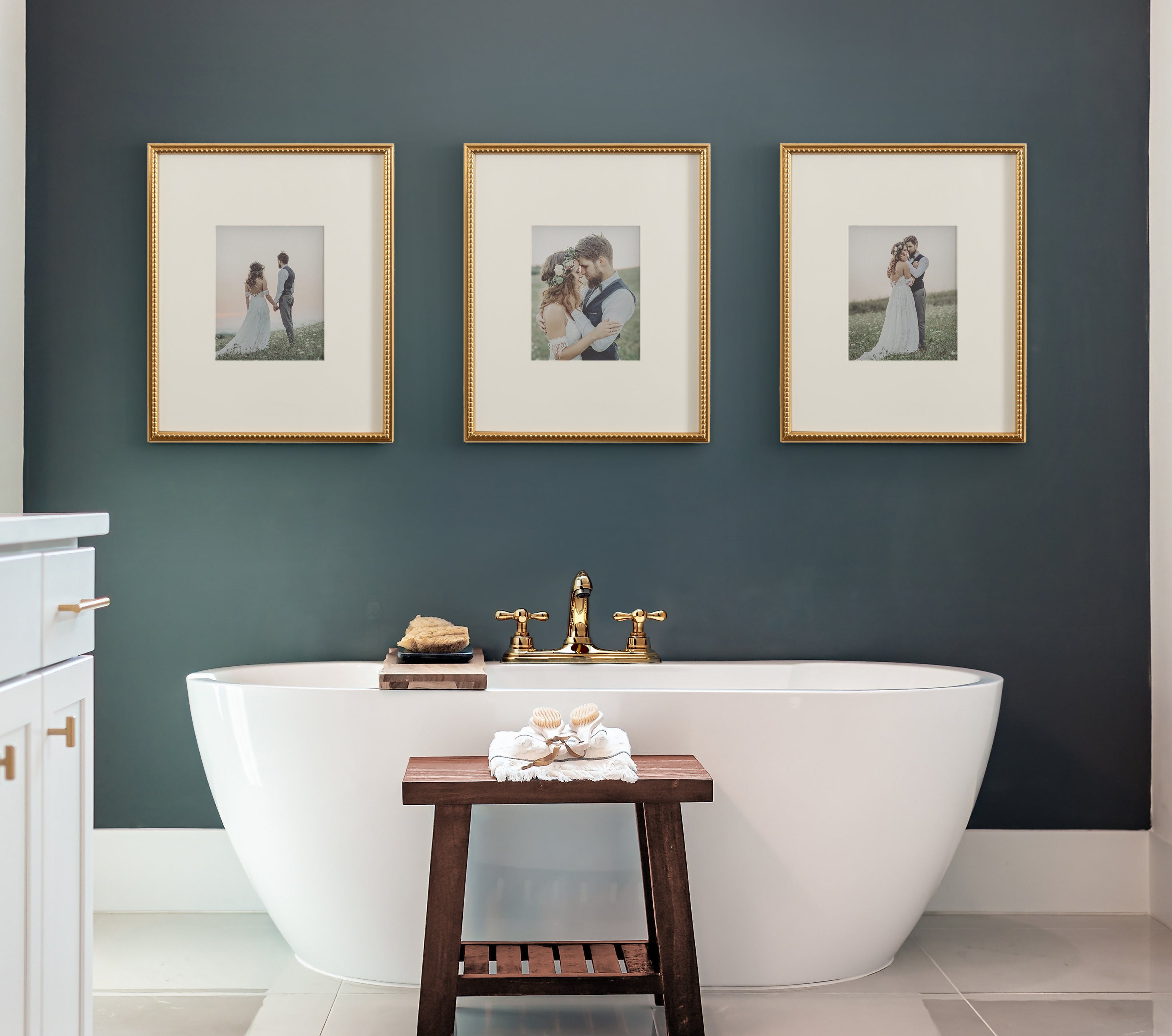 Wall Frame Gold 16x20 matted to 8x10 7