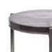 Side Table Gray Silver 13x13x24 3
