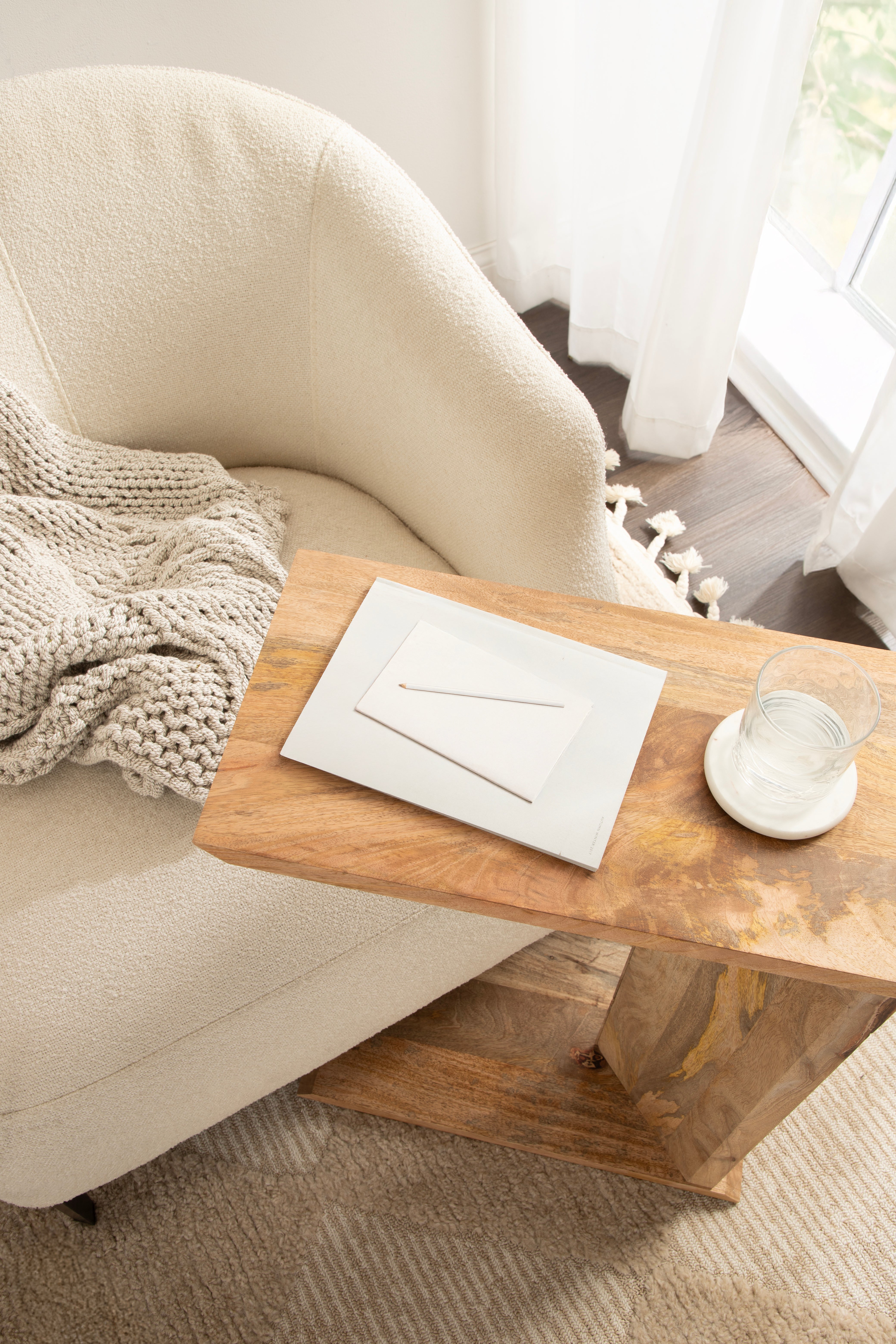 Thaxter Wood C-Table