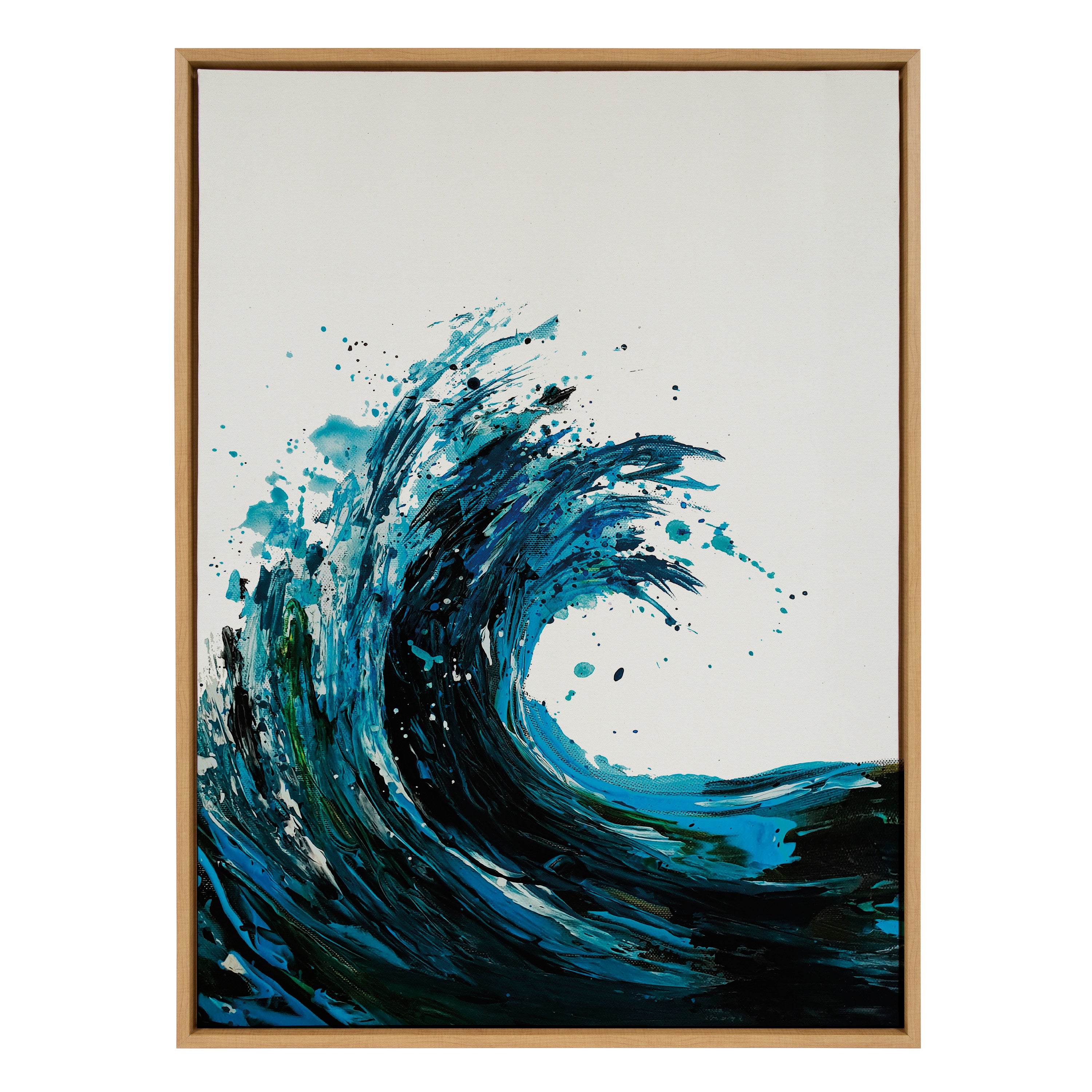 Sylvie Wave Framed Canvas