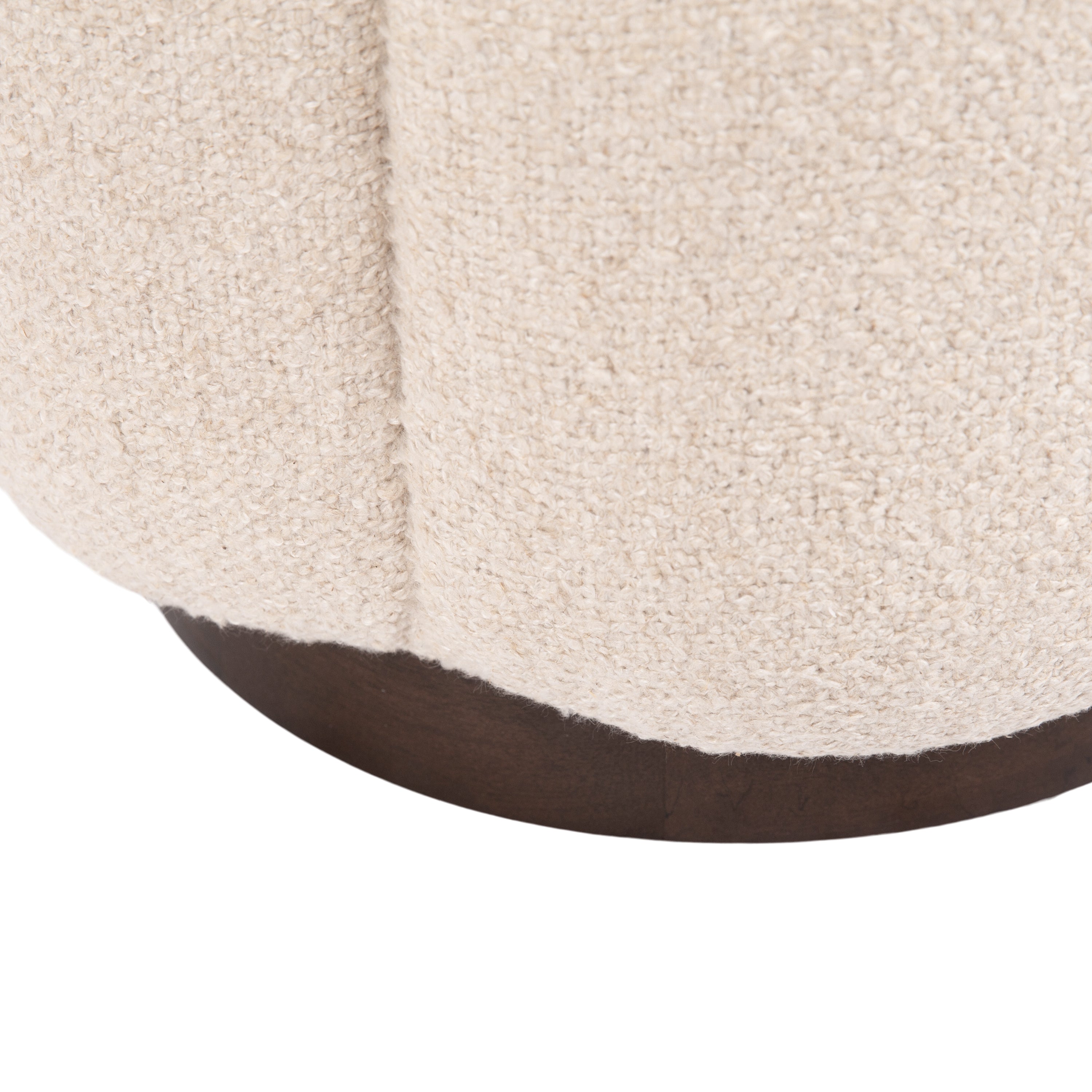 Standard Ottoman Dark Brown Ivory 16x16x18 6