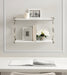 Accent Shelf 24x7x16 Silver White 8