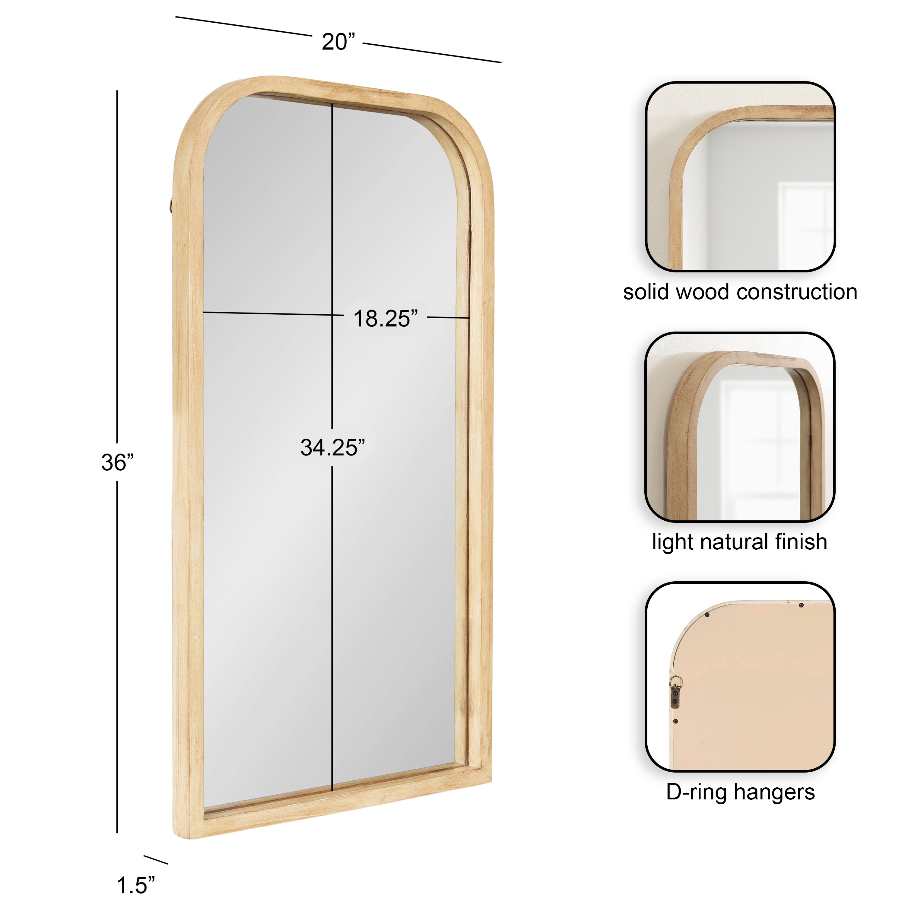 Occonor Wood Arch Mirror
