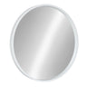 Travis Round Wood Accent Wall Mirror