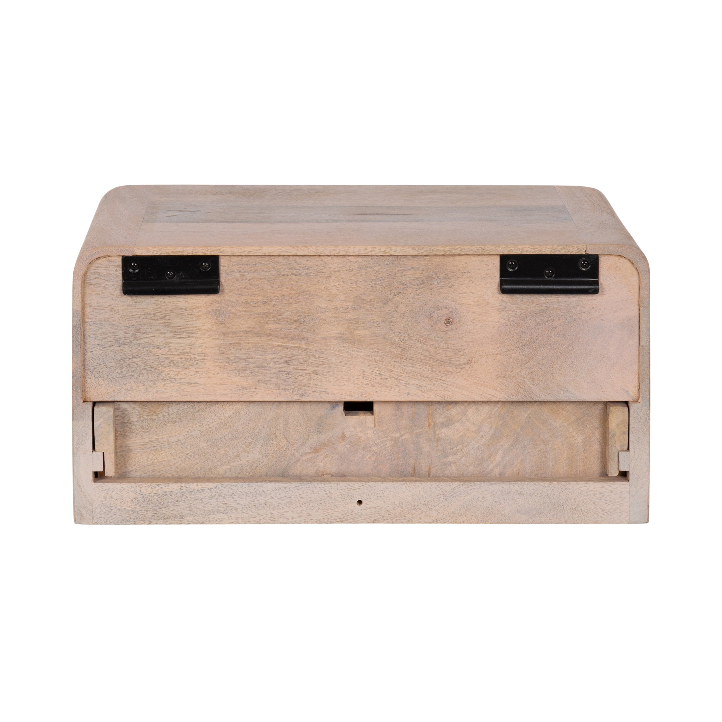 Floating Side Table Whitewash 18x10x9 4