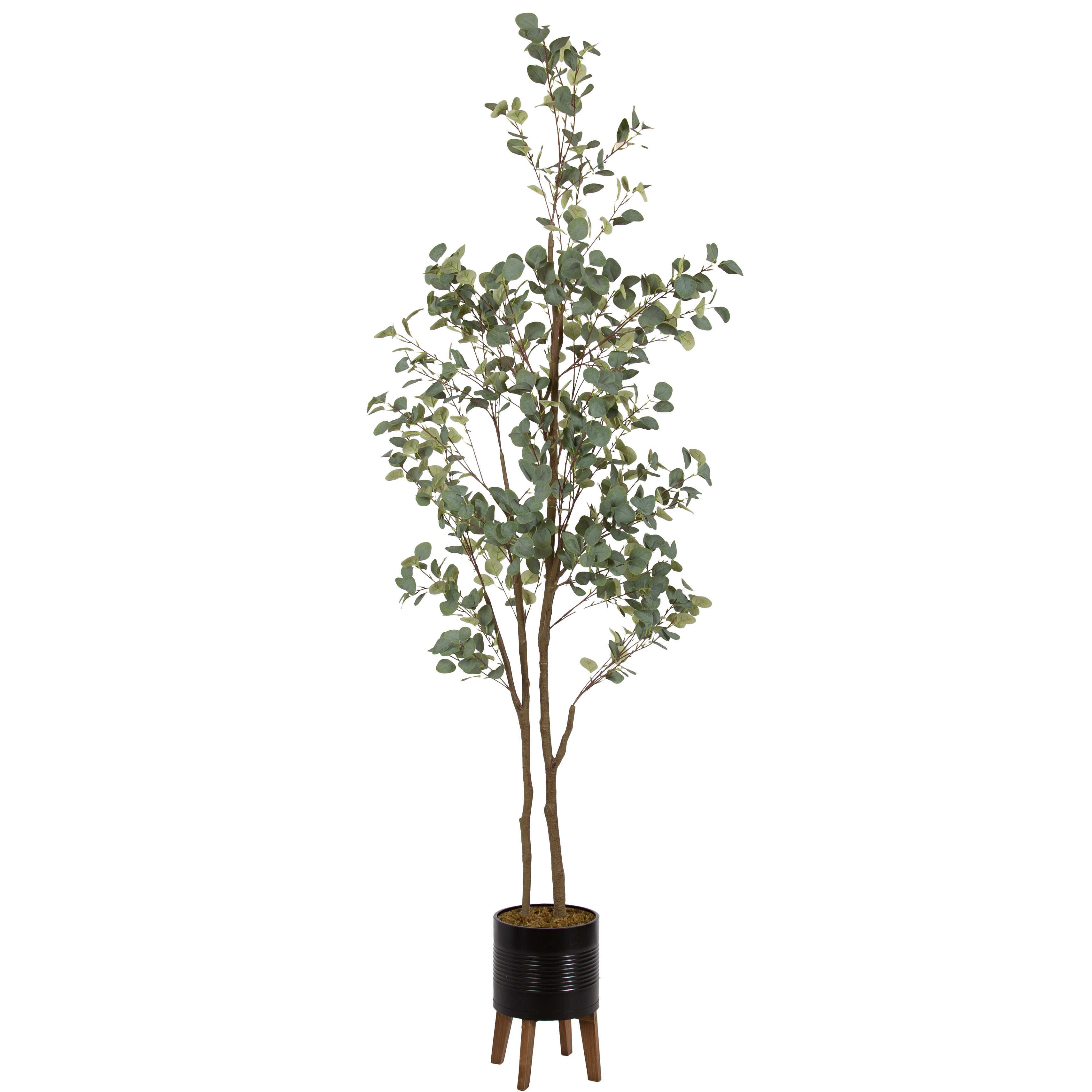 Faux Tree Black Rustic Brown 8.5' 1