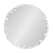 Round Mirror 26x26 White 5