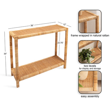 Console Table Natural 36x12x30 2