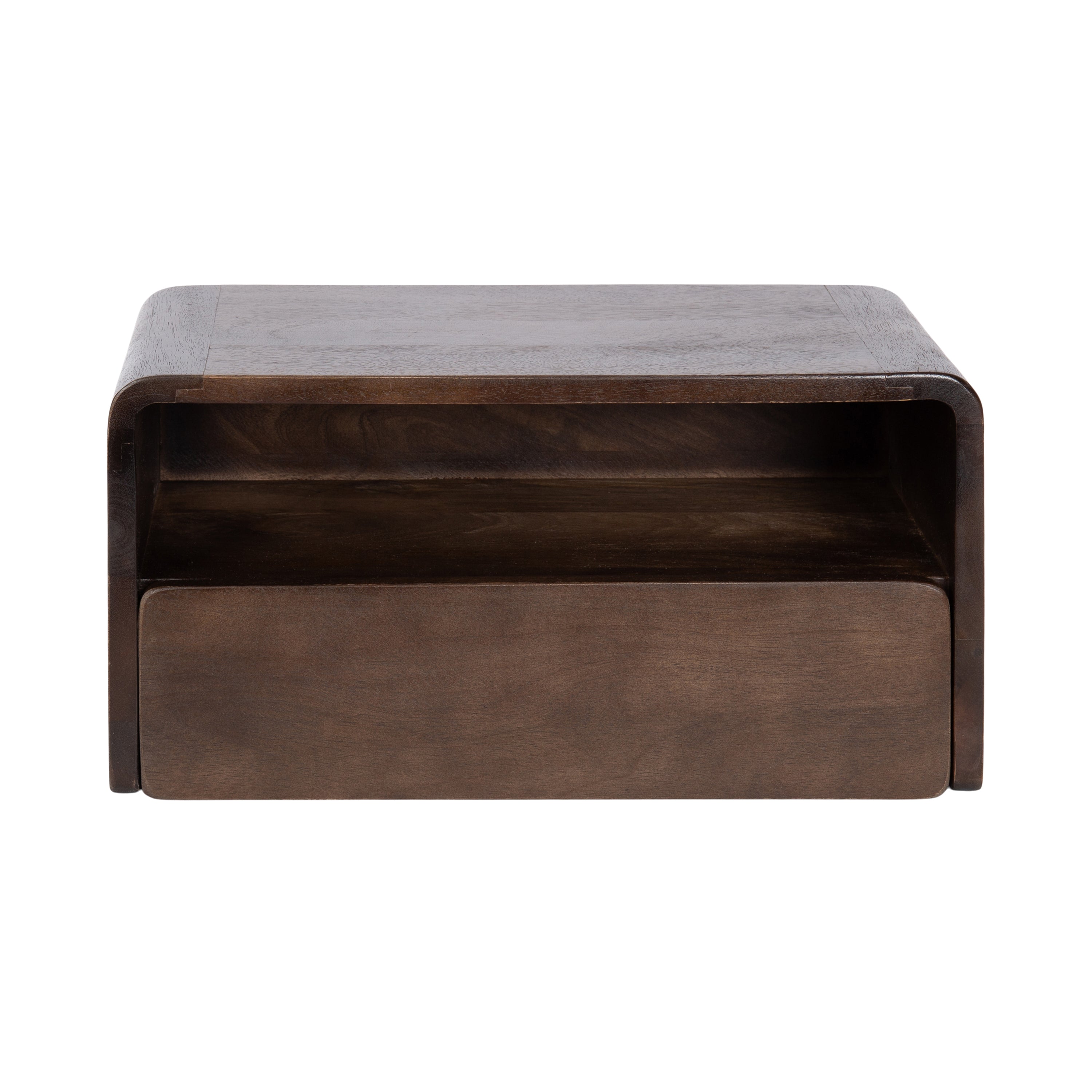 Floating Side Table Dark Brown 18x10x9 5
